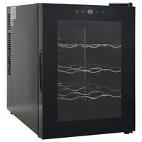 WEINKÜHLSCHRANK BCW-40B  - Schwarz, KONVENTIONELL, Glas/Kunststoff (54,7/35,9/53cm) - Atrigo