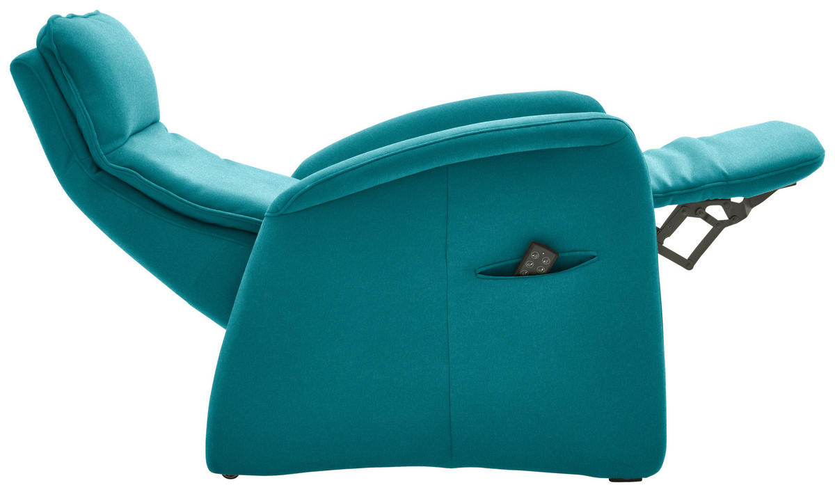 FERNSEHSESSEL in Chenille Petrol  - Petrol, Konventionell, Textil (79/114/87-176cm) - Valdera