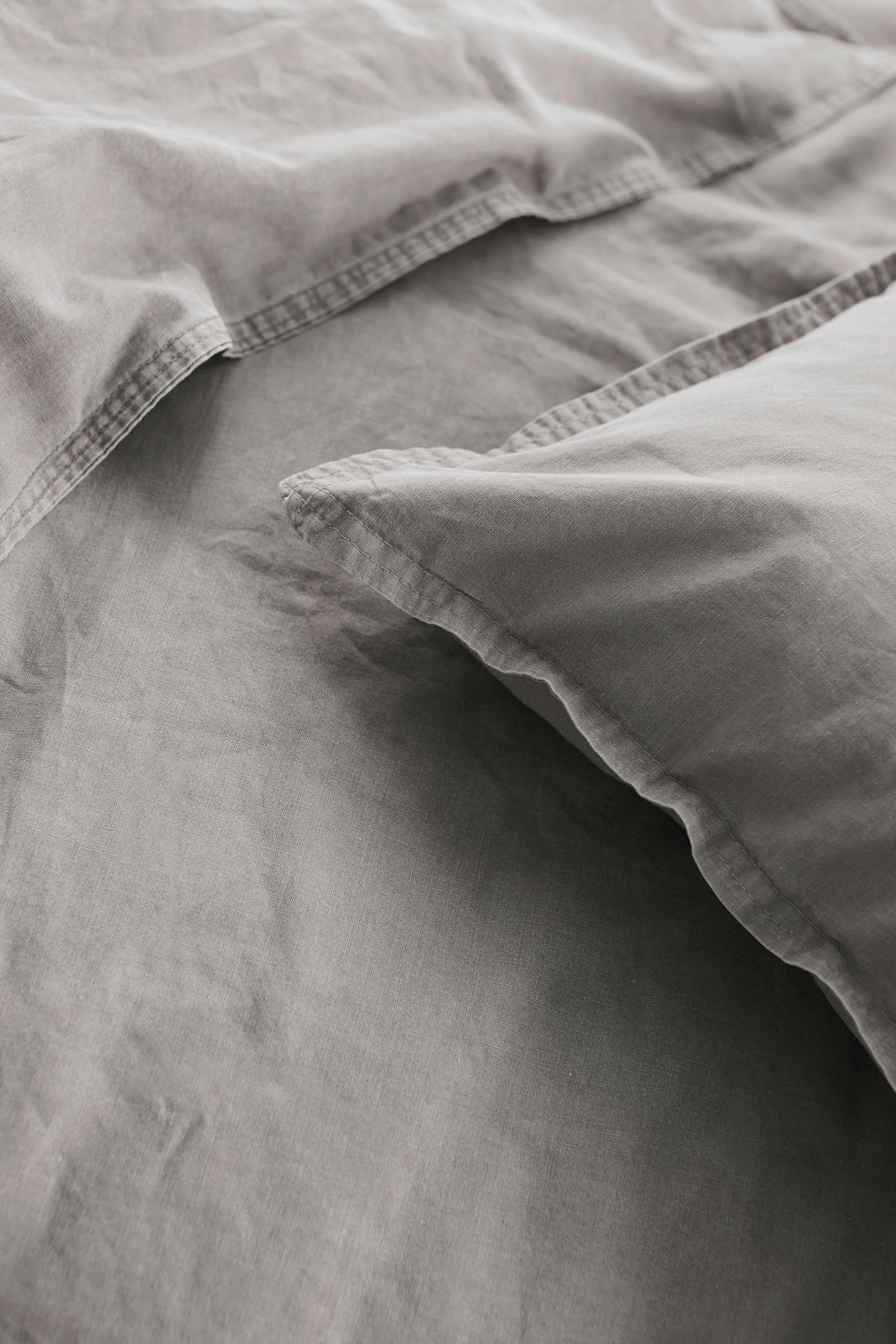 BETTWÄSCHE Renforcé 135/200 cm  - Grau, Basics, Textil (135/200cm)