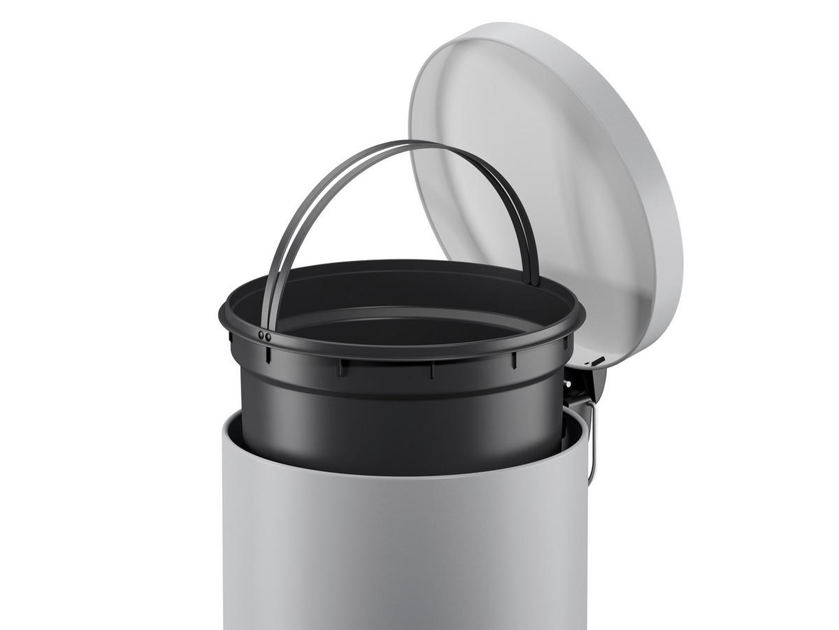 ABFALLSAMMLER SELEKTA 20 L  - Hellgrau/Schwarz, Basics, Kunststoff/Metall (29/43,5/37cm) - Hailo