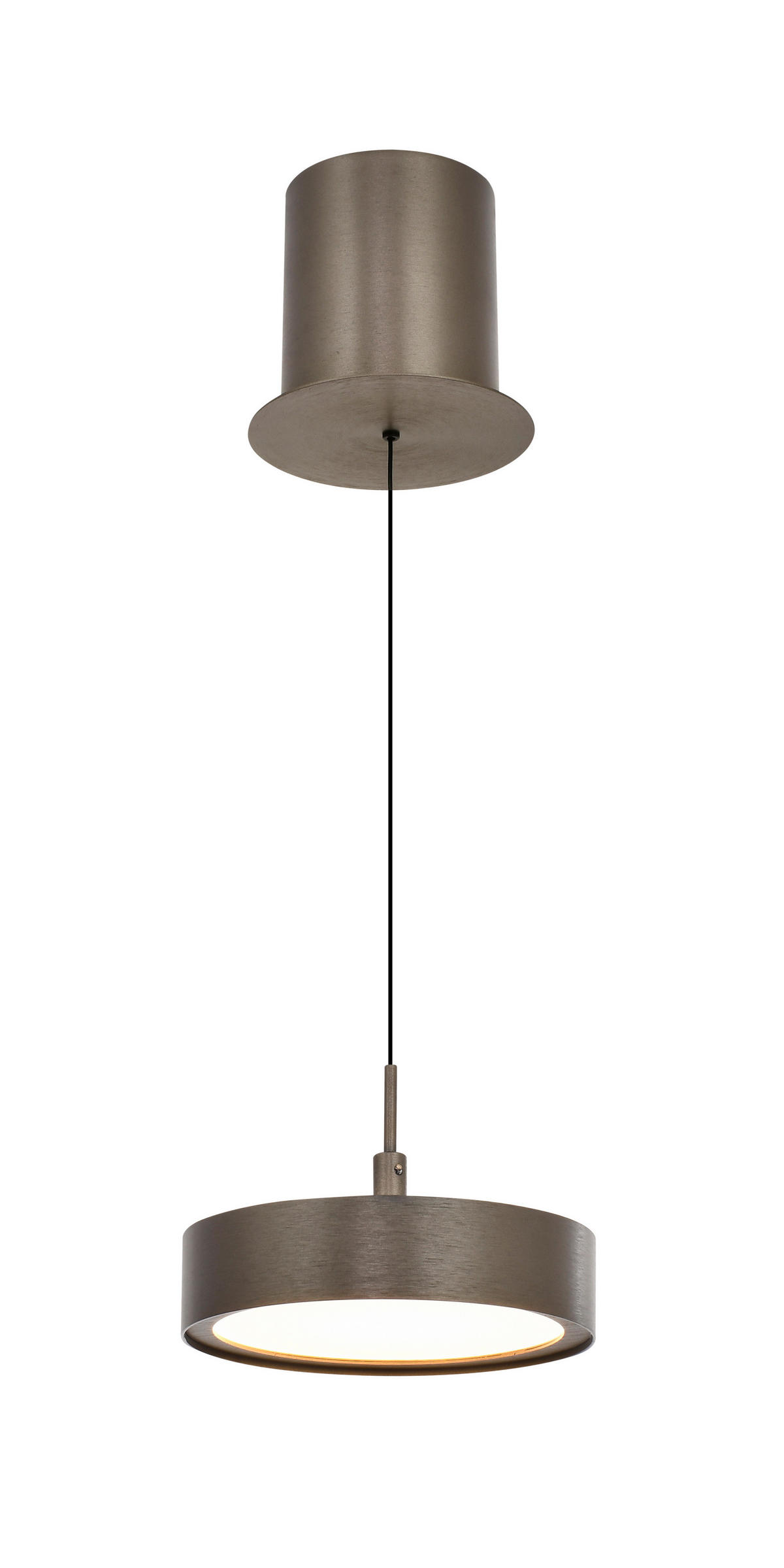 LED-HÄNGELEUCHTE Valensole 17,5/150/17,5 cm  - Bronzefarben, Design, Metall (17,5/150/17,5cm)