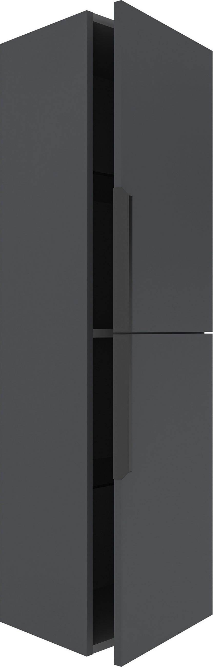 MIDISCHRANK 40/138/32 cm  - Anthrazit/Schwarz, MODERN, Glas/Holzwerkstoff (40/138/32cm) - MID.YOU