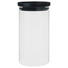 VORRATSDOSE 1,2 L - Klar/Schwarz, Basics, Glas/Kunststoff (9,5/18,1cm) - Homeware VORRATSDOSE 1,2 L - Klar/Schwarz, Basics, Glas/Kunststoff (9,5/18,1cm) - Homeware