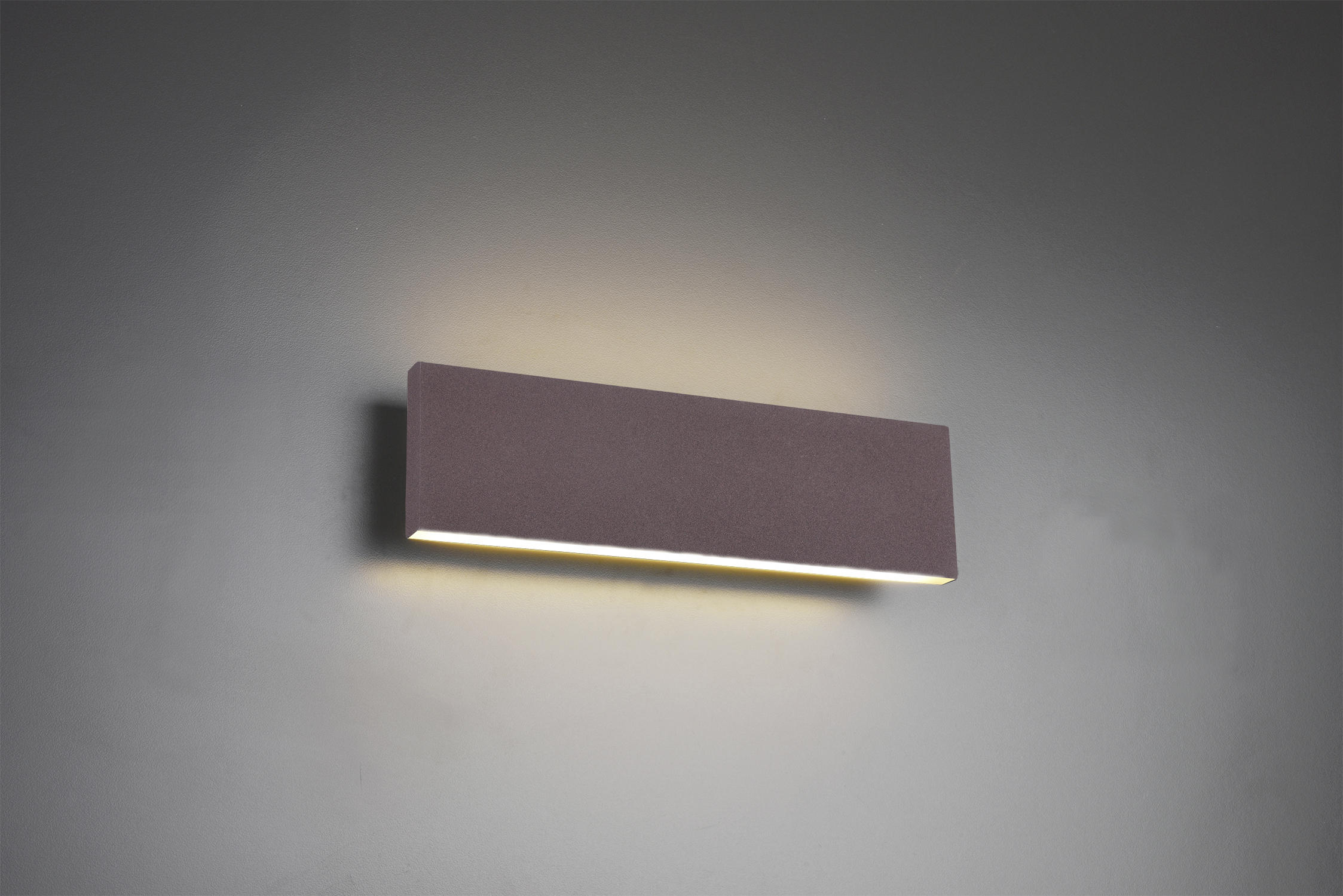 LED-WANDLEUCHTE - Weiss/Rostfarben, Konventionell, Kunststoff/Metall (28/8/4,5cm) - Trio Leuchten