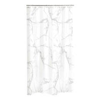 ZAVJESA ZA TUŠ  bijela  MARBLE  - bijela, Basics, plastika (180/200cm) - Homeware