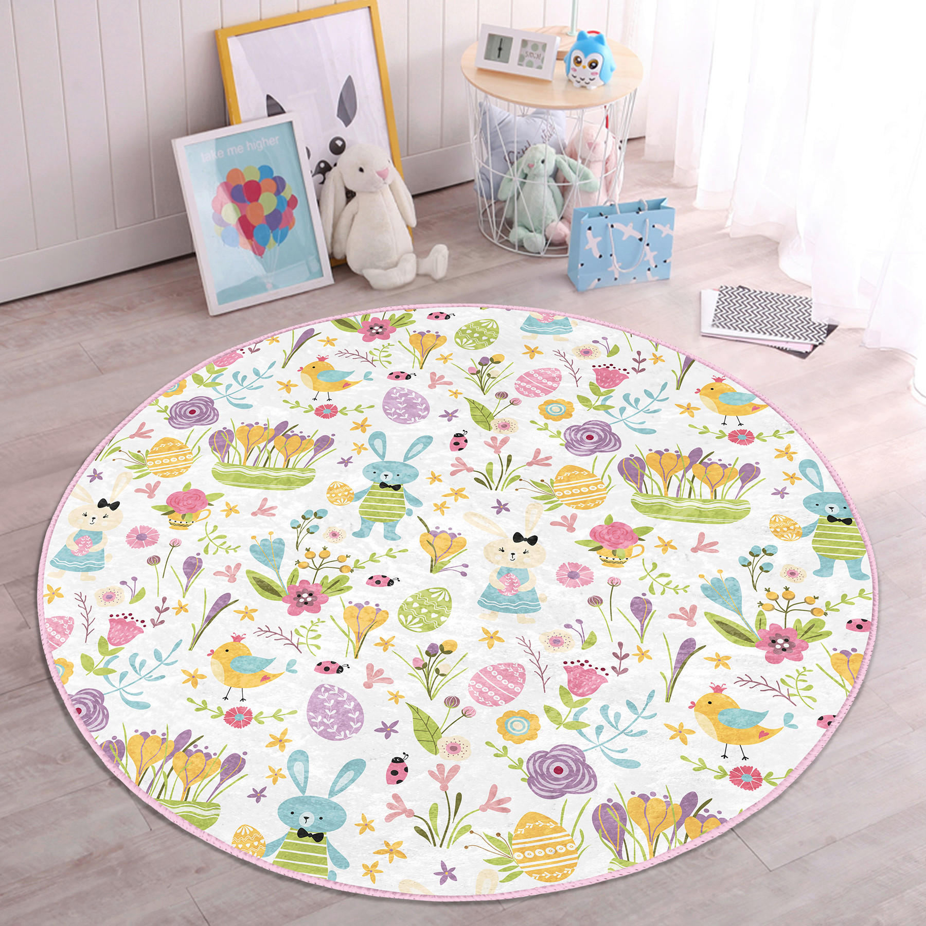XXXLutz Kinderteppich Mehrfarbig 180x180 cm