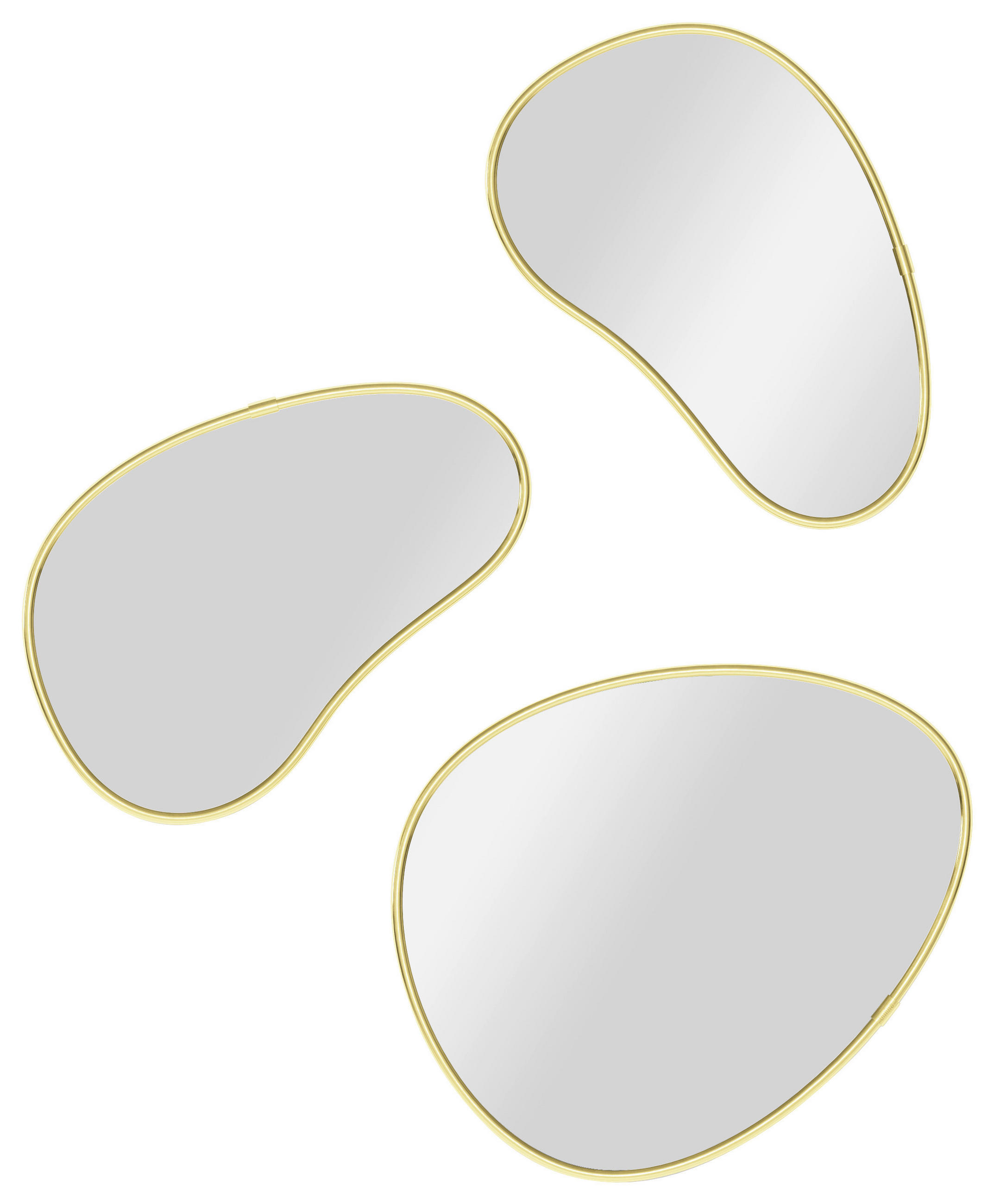 SPIEGELSET 25/30/1 cm    in  - Messingfarben, Design, Glas/Kunststoff (25/30/1cm) - Umbra