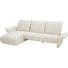 Ecksofa Flachgewebe Rücken echt - Beige/Schwarz, Design, Kunststoff/Textil (176/273cm) - Koinor