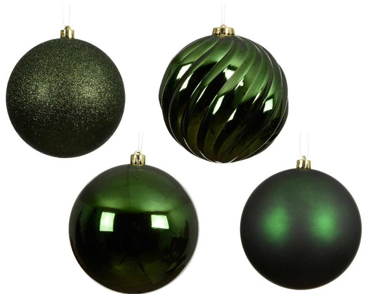 CHRISTBAUMKUGEL-SET  - Basics (14,00/14,00/14,00cm)