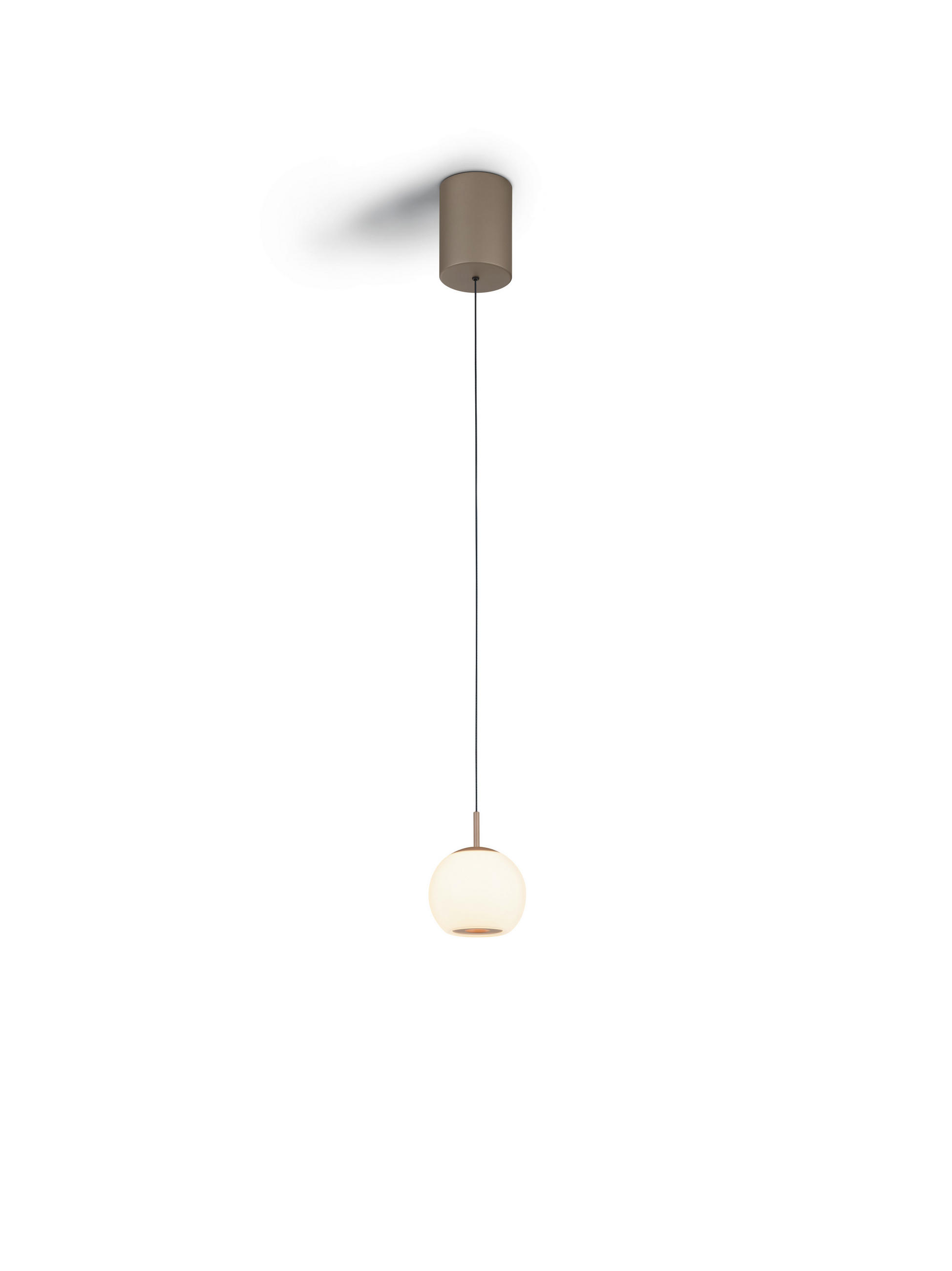 LED-HÄNGELEUCHTE Bono 9/210 cm  - Cappuccino, KONVENTIONELL, Metall (9/210cm) - Helestra