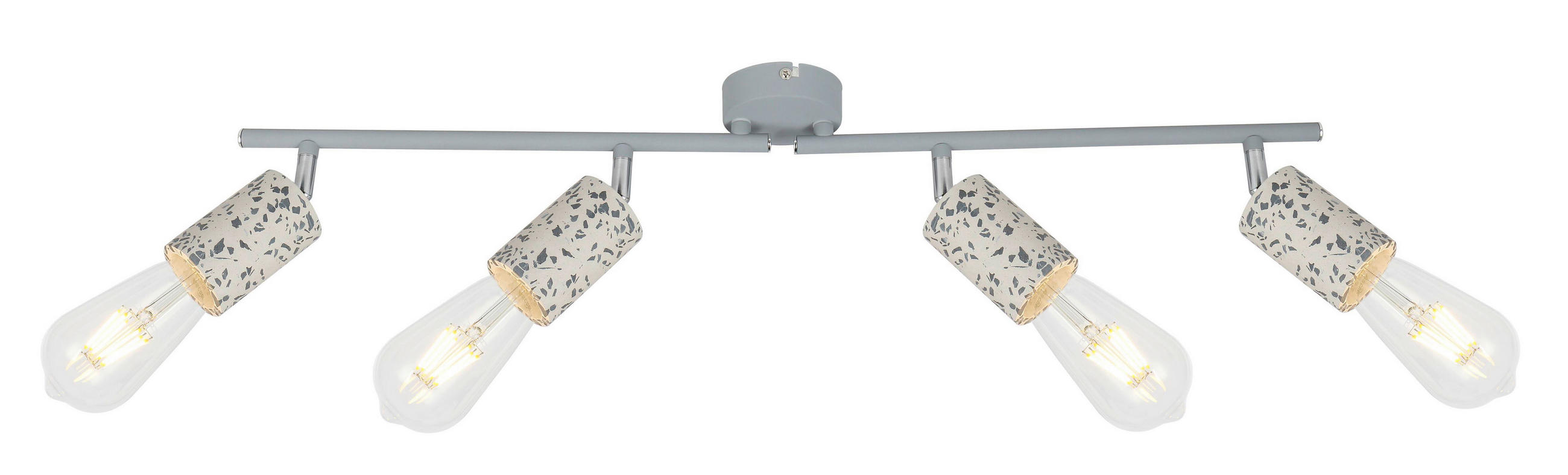 STRAHLER 72/8/17 cm   - Chromfarben/Grau, Basics, Stein/Metall (72/8/17cm) - Globo