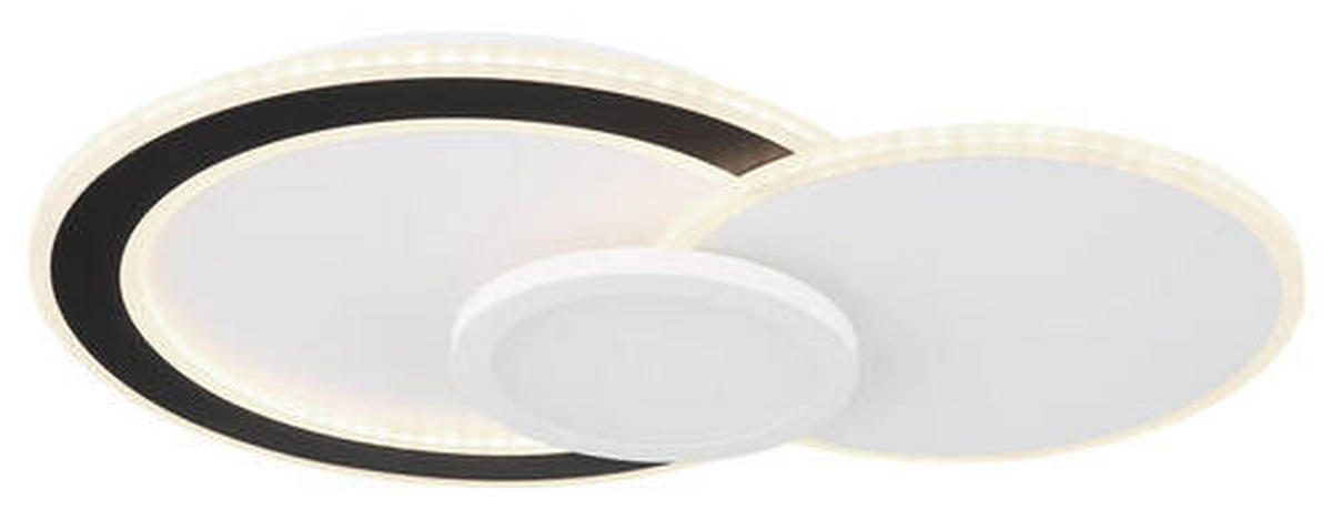 LED-TAKLAMPA Gisell 40 W 57,5/40/8,5 cm  - vit/opal, Trend, metall/plast (57,5/40/8,5cm) - Globo