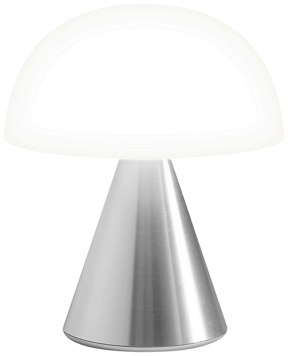 AKKU-TISCHLEUCHTE 9.2/11/9.2 cm   - Alufarben, Design, Kunststoff/Metall (9.2/11/9.2cm)