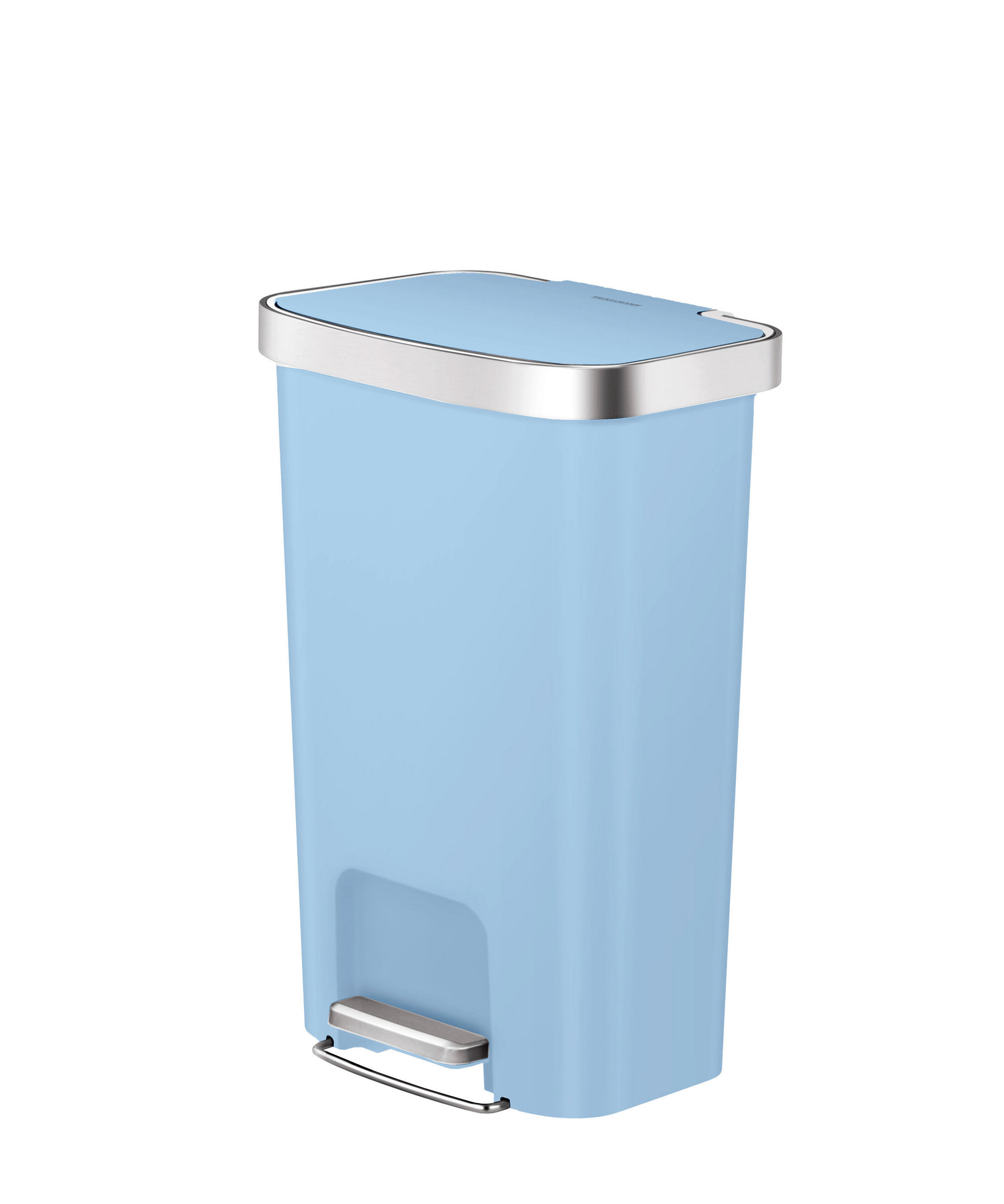 ABFALLEIMER Seattle 45 L  - Blau/Anthrazit, Basics, Kunststoff (40,9/29,7/65,2cm) - Fackelmann