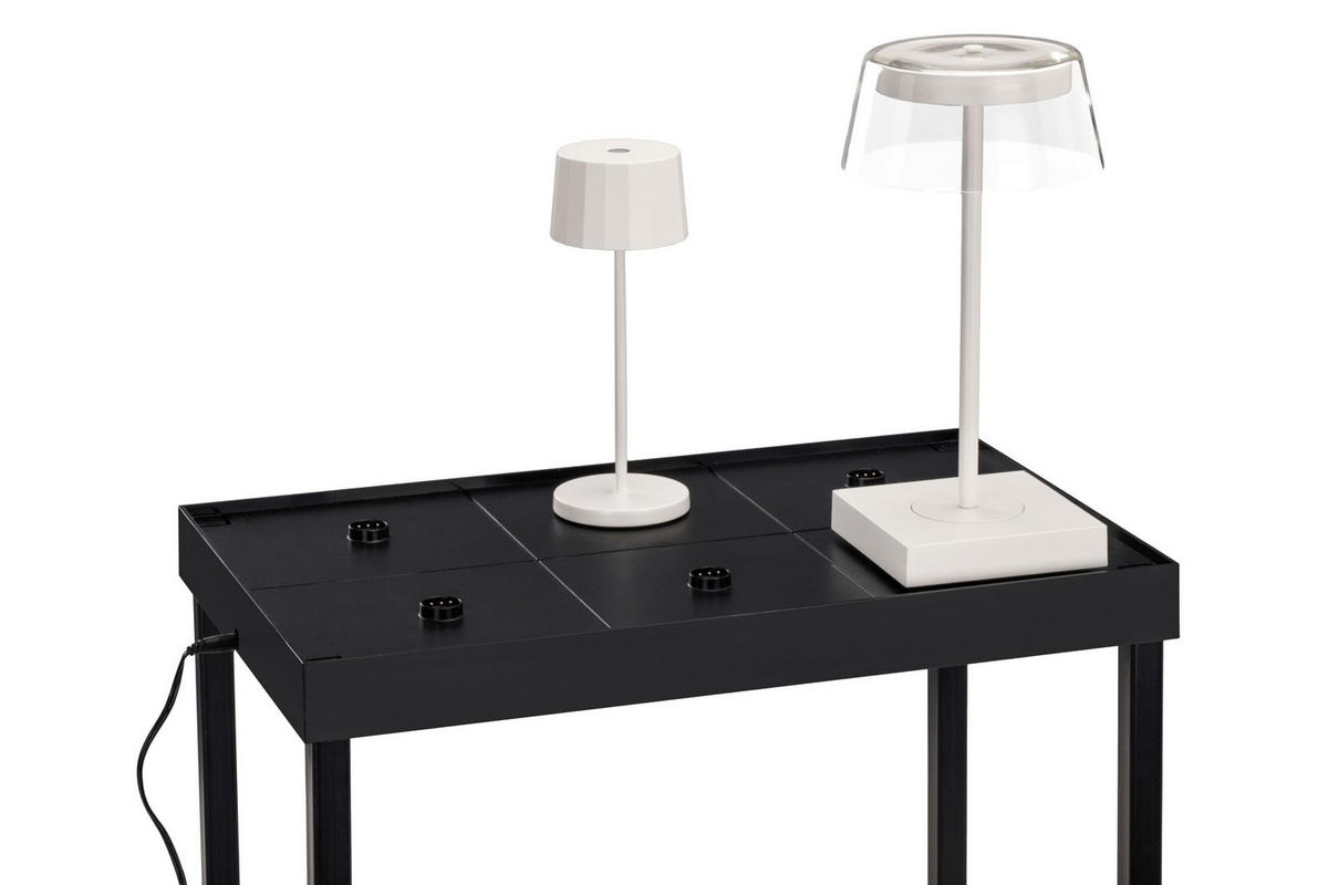 AKKULADEGERÄT  - Schwarz, Basics, Kunststoff (47/29/47,6cm) - Dieter Knoll