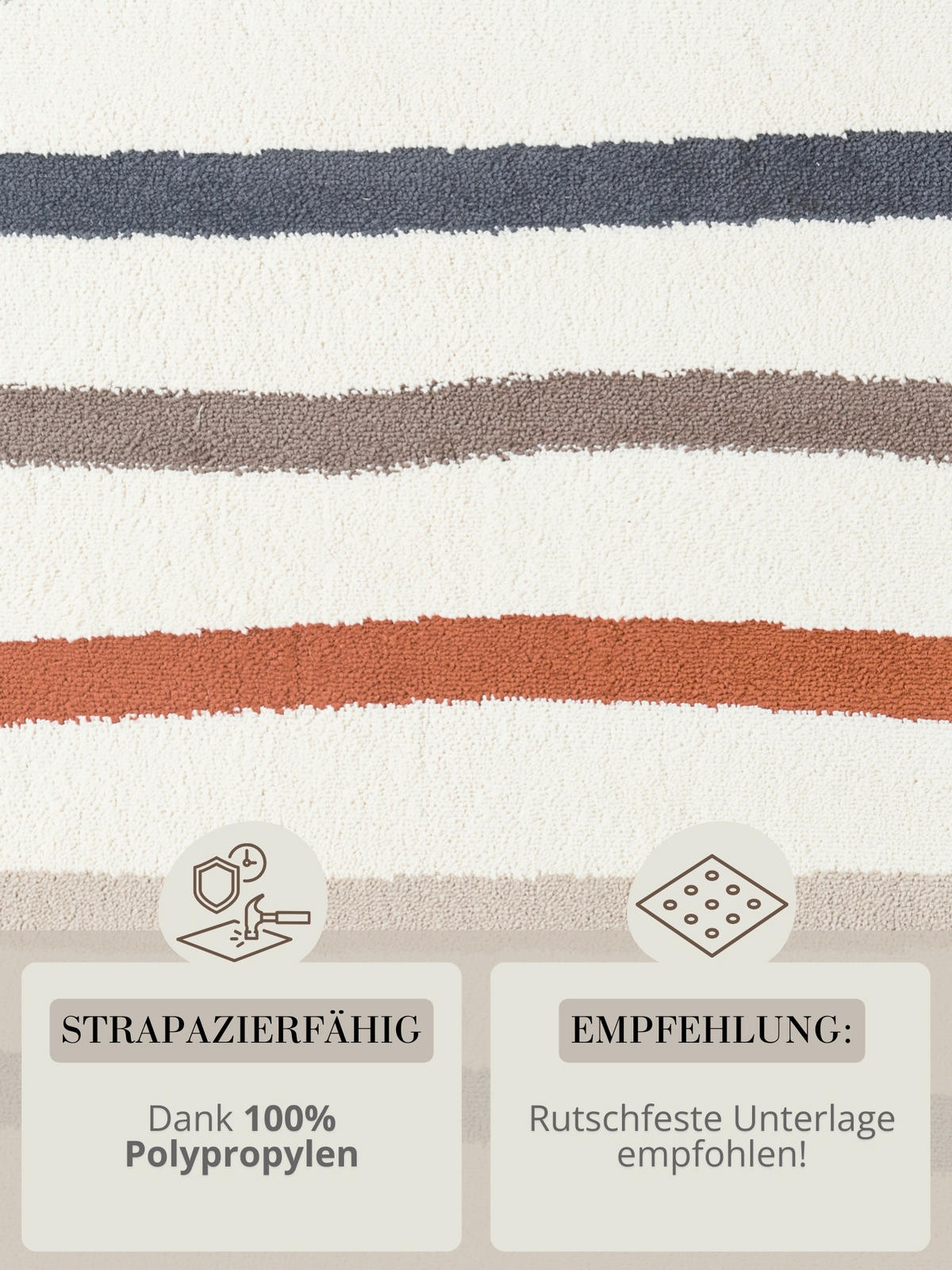 KINDERTEPPICH 200/290 cm Adventures Streifen  - Multicolor/Creme, Design, Kunststoff/Textil (200/290cm) - Hanse Home