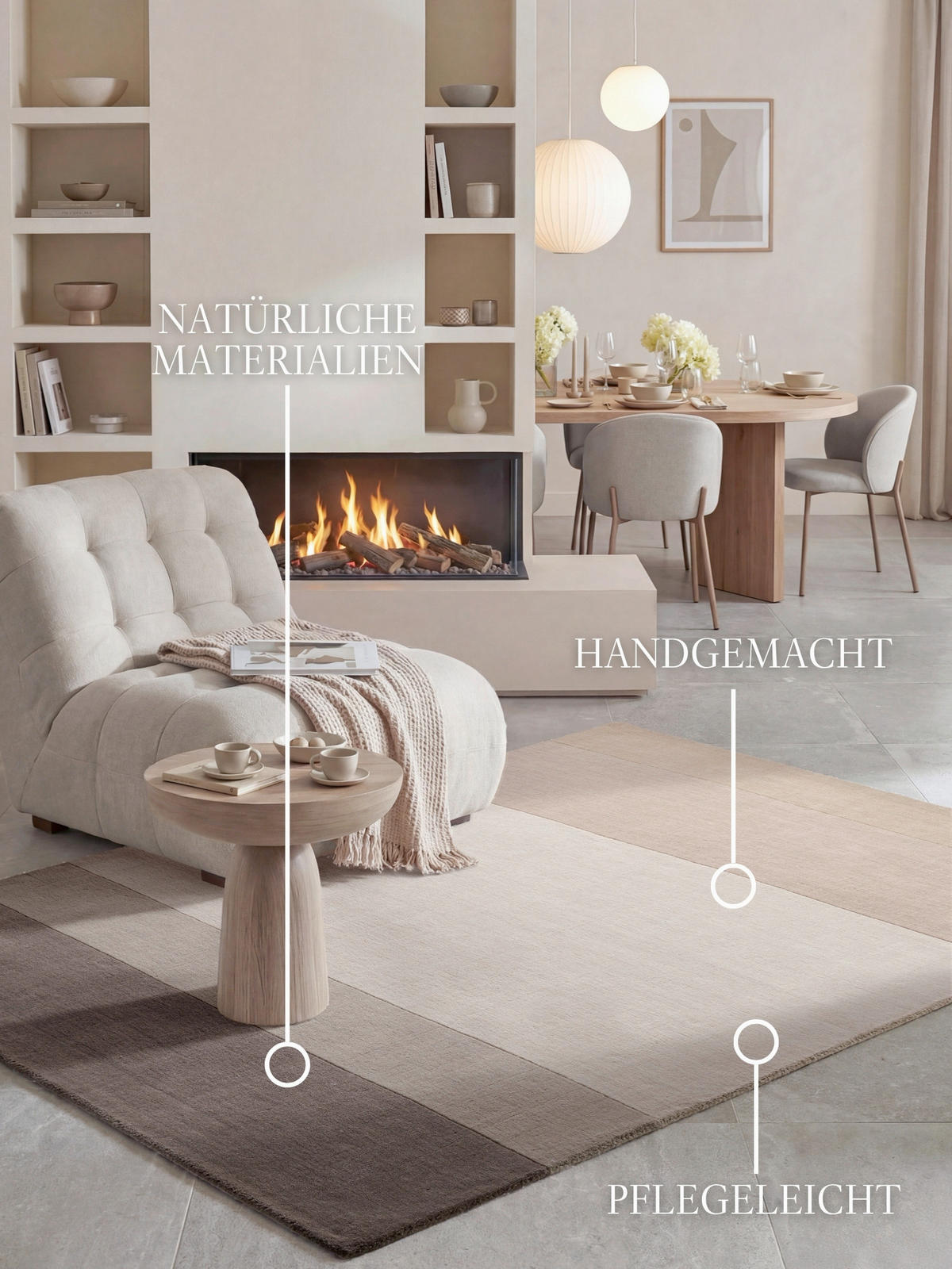 WOLLTEPPICH  Wohnzimmer 200/290 cm Kollektion 1888 Edmund Braun, Creme, Beige rechteckig  - Beige/Creme, Basics, Textil (200/290cm) - Villeroy & Boch