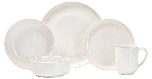 KOMBISERVICE Beige 20-teilig Marbella - Beige, Trend, Keramik - Novel