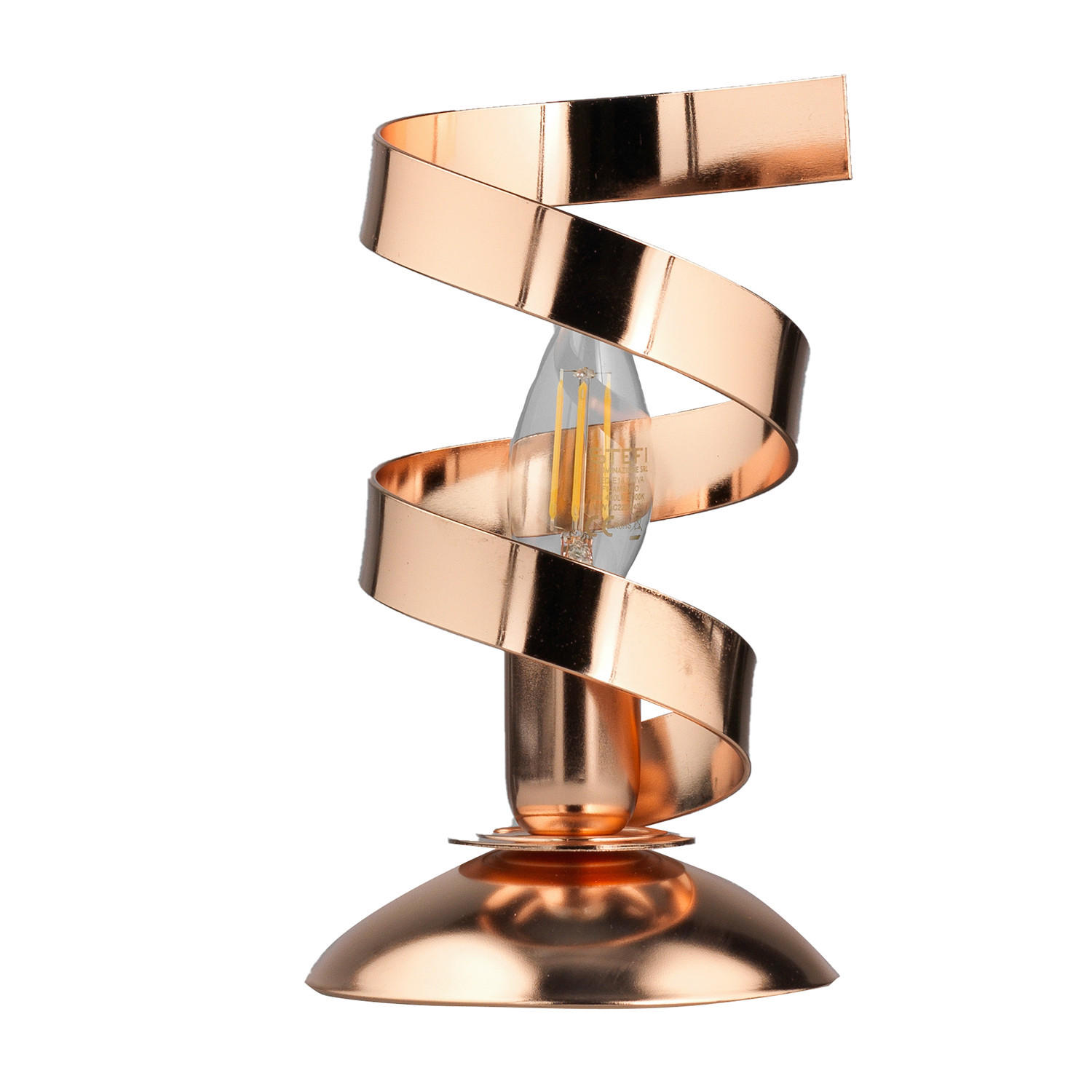 TISCHLEUCHTE 12/25 cm   - Kupferfarben, Design, Metall (12/25cm)