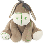 ZVÍŘÁTKO PLYŠOVÉ - krémová/zelená, Basics, textil (40cm) - My Baby Lou