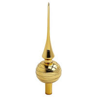 CHRISTBAUMSPITZE  - Goldfarben, LIFESTYLE, Glas (27cm) - X-Mas