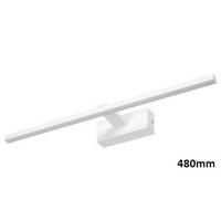 ZIDNA LED LAMPA Albina  - bela, Osnovno, metal/plastika (46/14cm)