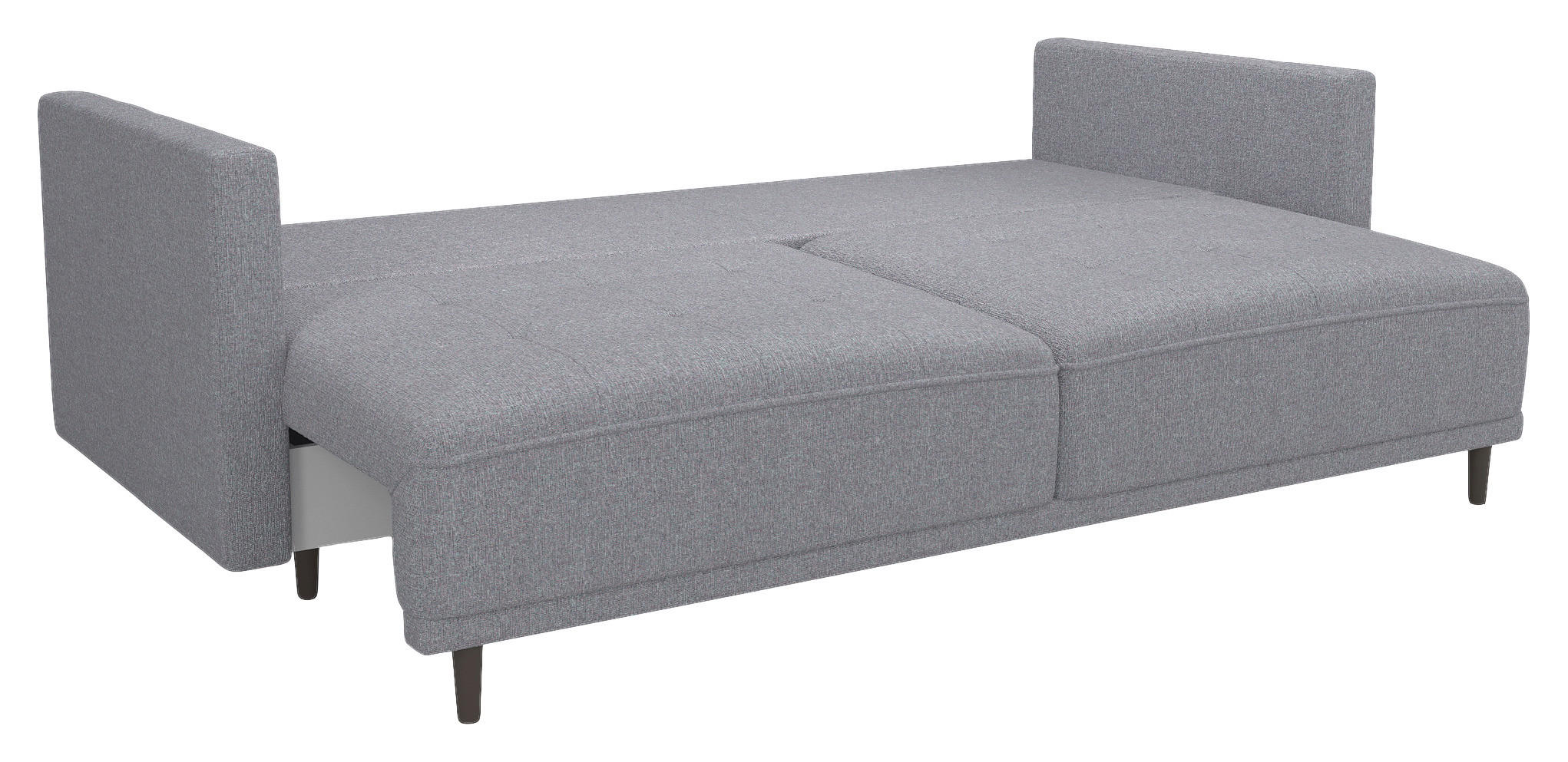 SCHLAFSOFA in Webstoff Grau  - Schwarz/Grau, Design, Textil (223/96/95cm) - MID.YOU