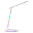 LED-SCHREIBTISCHLEUCHTE Cyberglow 31,6/18,1/12,1 cm  - Weiß, LIFESTYLE, Kunststoff (31,6/18,1/12,1cm) - Novel