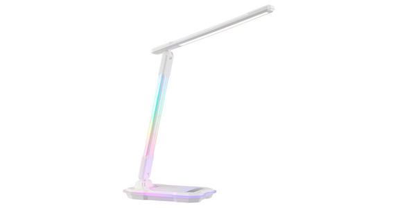 LED-SCHREIBTISCHLEUCHTE Cyberglow 31,6/18,1/12,1 cm  - Weiß, LIFESTYLE, Kunststoff (31,6/18,1/12,1cm) - Novel