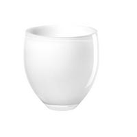 VASE  - Weiss Hochglanz, Basics, Glas (14.5/15/14.5cm) - ASA