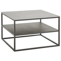 COUCHTISCH in Keramik 65/65/41,5 cm  - Schwarz/Grau, Design, Keramik/Metall (65/65/41,5cm) - Johann Jakob