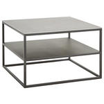 COUCHTISCH in Keramik 65/65/41,5 cm  - Schwarz/Grau, Design, Keramik/Metall (65/65/41,5cm) - Johann Jakob