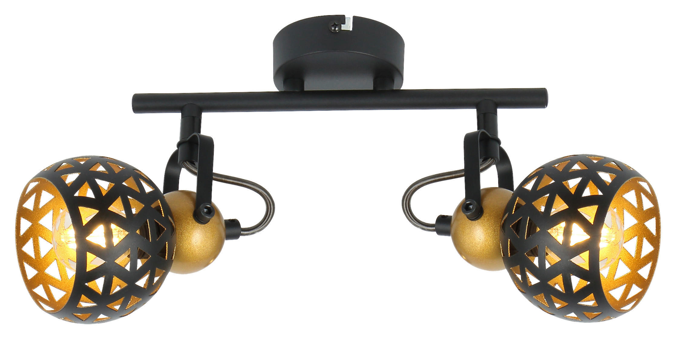 STRAHLER 25/10/17,5 cm   - Goldfarben/Schwarz, Basics, Metall (25/10/17,5cm) - Globo
