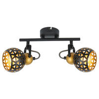 STRAHLER - Goldfarben/Schwarz, Basics, Metall (25/10/17,5cm) - Globo