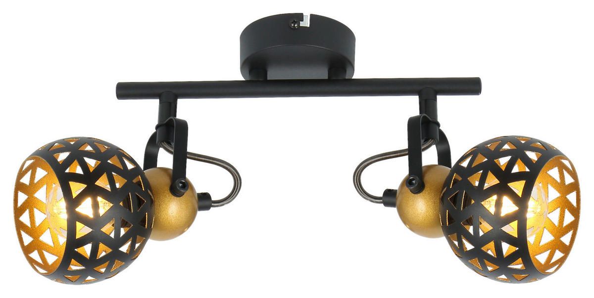 STRAHLER - Goldfarben/Schwarz, Basics, Metall (25/10/17,5cm) - Globo