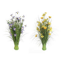 IARBĂ DECORATIVĂ - lila/galben, Lifestyle, plastic/metal (100cm)