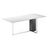 ESSTISCH in Metall, Glas, Holzwerkstoff 135(200)/90/74 cm - Schwarz/Weiß, Design, Glas/Holz (135(200)/90/74cm) - Bacher ESSTISCH in Metall, Glas, Holzwerkstoff 135(200)/90/74 cm - Schwarz/Weiß, Design, Glas/Holz (135(200)/90/74cm) - Bacher