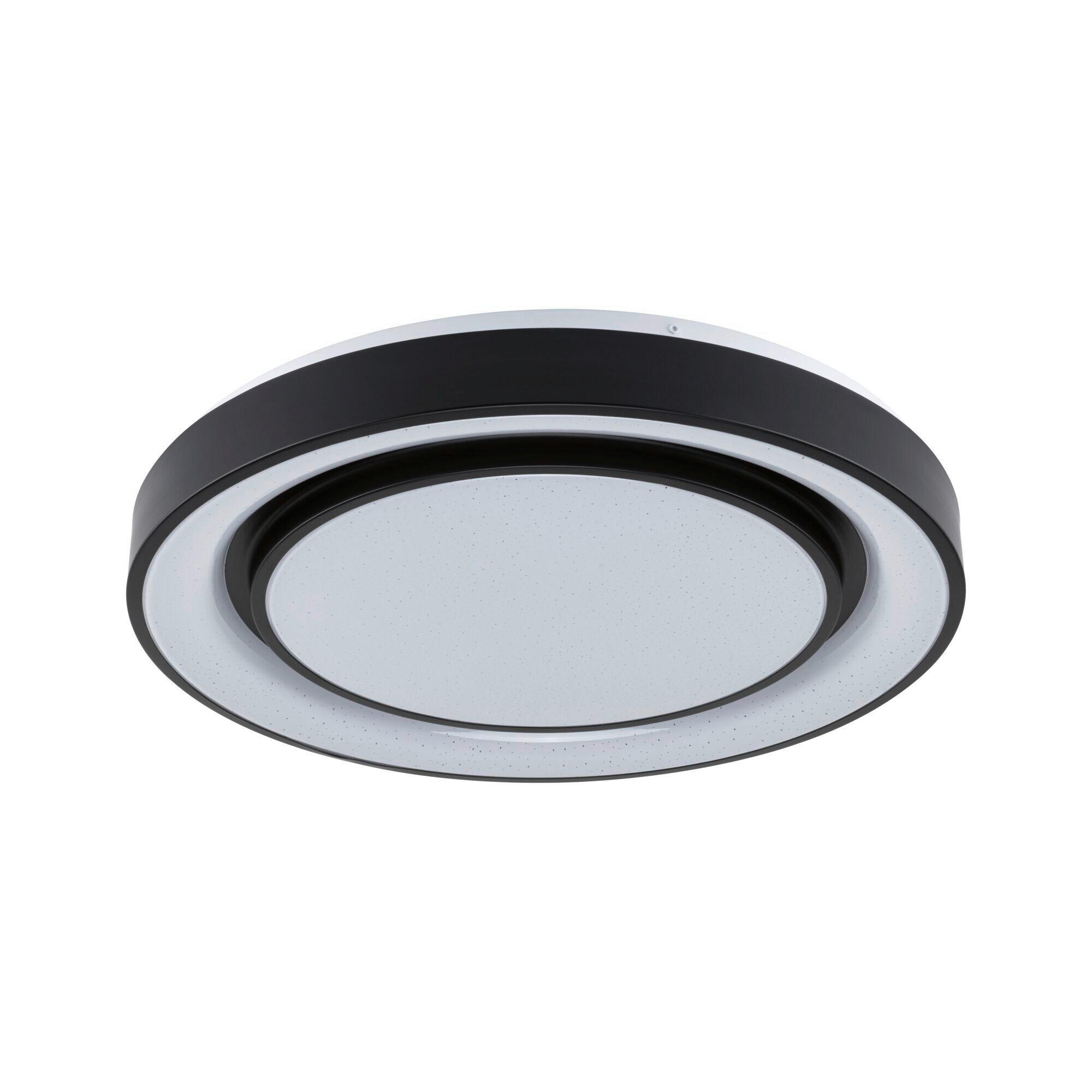 Paulmann Deckenleuchte Schwarz, Weiß 47.5x7x47.5 cm