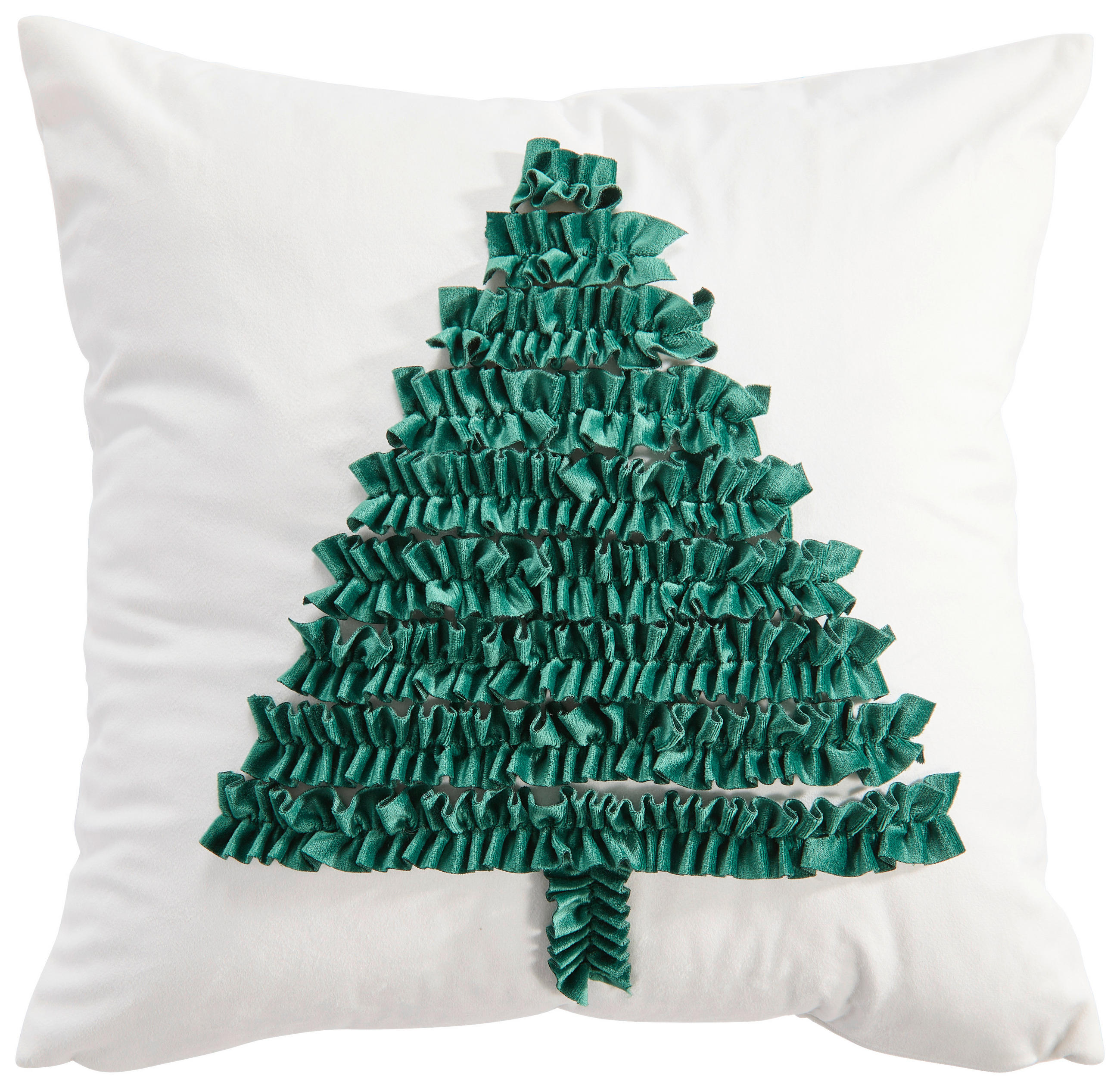 KISSENHÜLLE 45/45 cm  - Weiß, KONVENTIONELL, Textil (45/45cm) - X-Mas