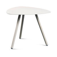 BEISTELLTISCH 50/50/40 cm Grau Freiform  - Grau, Design, Metall (50/50/40cm) - Xora