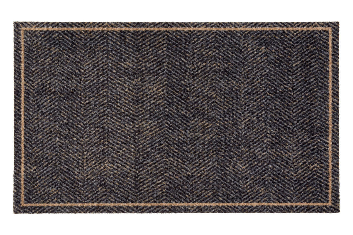 FUßMATTE  66/110 cm  Schwarz, Beige  - Beige/Schwarz, Design, Textil (66/110cm) - Esposa