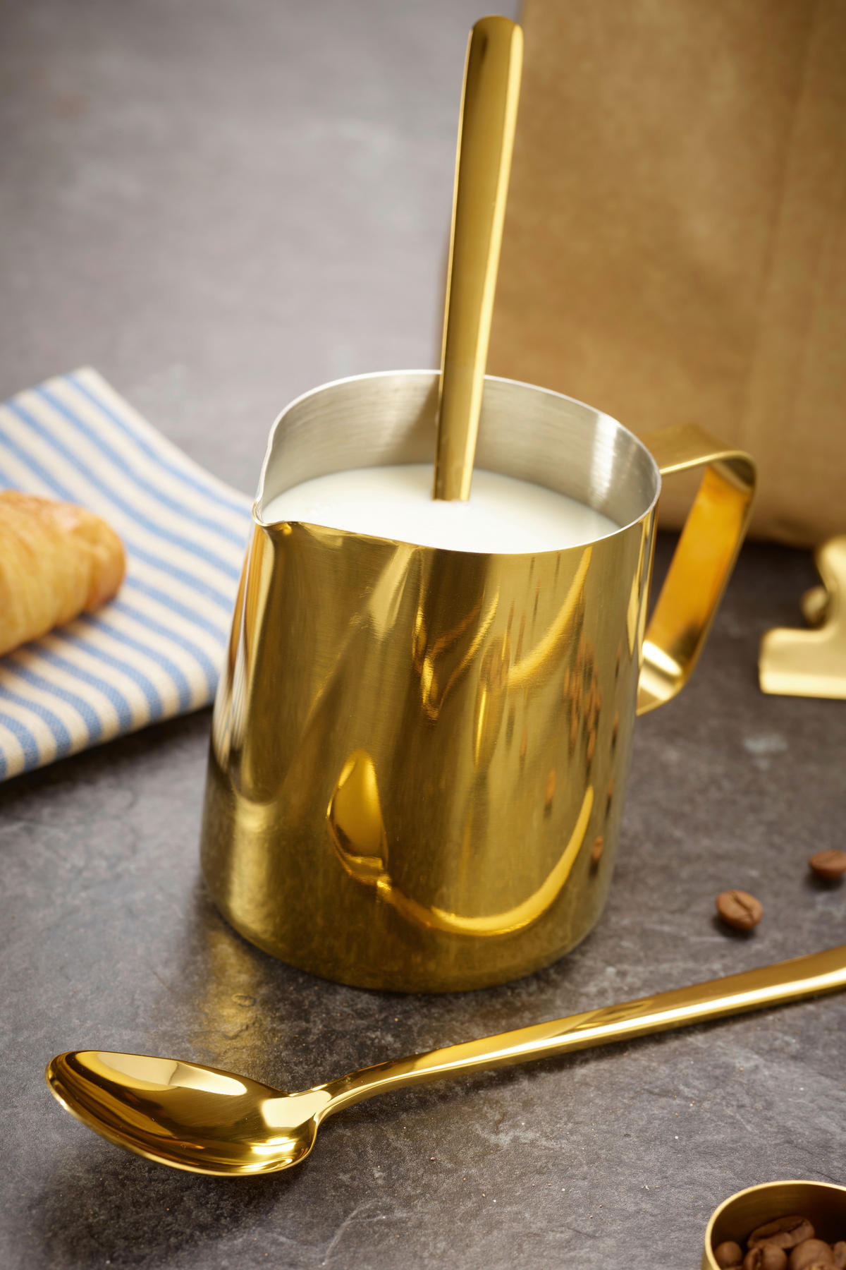 KAFFEESET Goldfarben 23-teilig  - Goldfarben, Basics, Metall - Echtwerk