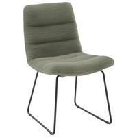 STUHL Cord  - Schwarz/Graugrün, Design, Textil/Metall (52/88/66cm) - Dieter Knoll