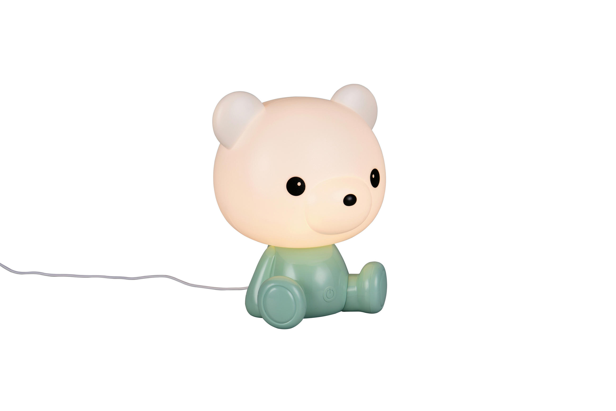 Thumbnail - Led-Tischleuchte Cutie, Grün, Weiß, Kunststoff, F, 19x25.5x21 cm, Farbwechsler, Touch (on/off), mit Schalter, Lampen & L...