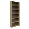 AKTENREGAL Eichefarben  - Eichefarben/Silberfarben, KONVENTIONELL, Holzwerkstoff/Kunststoff (79,7/210,4/39,5cm) - Voleo