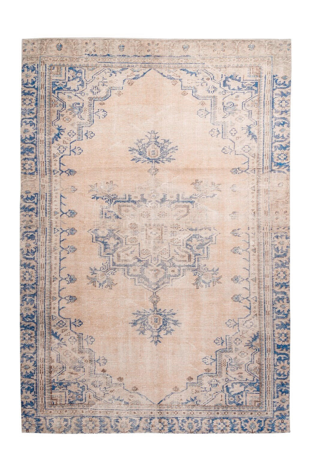 FLACHWEBETEPPICH 140/200 cm Vintage 8406 Blau  - Blau, Konventionell, Textil (140/200cm)