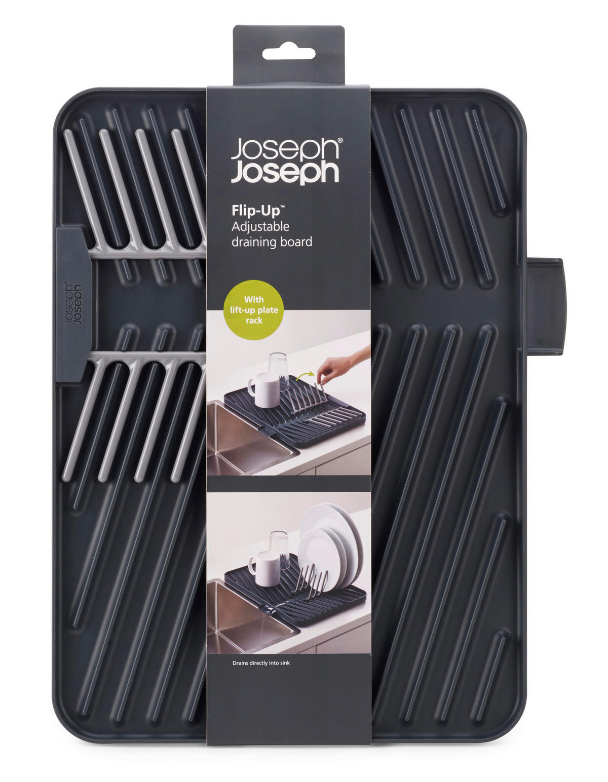 EDÉNYSZÁRÍTÓ ALÁTÉT - szürke, Basics, műanyag (40/31,9/2,4cm) - Joseph Joseph