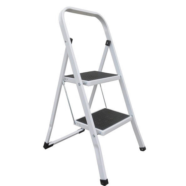 KLAPPTRITTLEITER - Schwarz/Weiß, Basics, Kunststoff/Metall (43,5/49/83,5cm) - Spirella