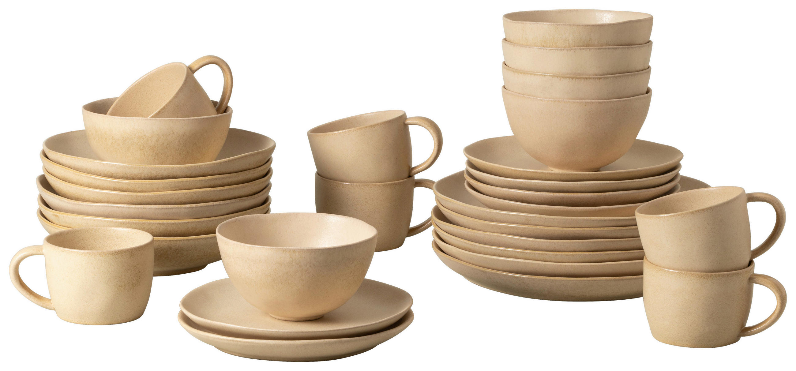 KOMBISERVICE Weiß LIVIA 30-teilig 6 Personen  - Weiß, Basics, Keramik - Costa Nova