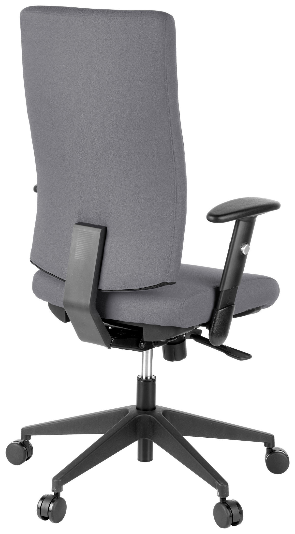 VRTLJIVI STOL umetna masa, tekstil antracit  - antracit, Moderno, umetna masa/tekstil (57/125/53cm) - MID.YOU